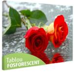  Tablou fosforescent Trandafiri pe apa 30 cm x 20 cm