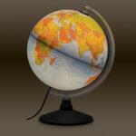  Glob pamantesc iluminat, diametru 40 cm, harta fizica si politica, cartografie limba romana