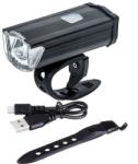ProCart Far bicicleta LED 3W, reincarcabil USB, 3 moduri iluminare, 550 mAh, 100 lm, aluminiu, IPX4