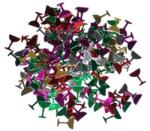 Procart Confetti decor masa, in forma de pahar, multicolore, 26 grame, accesorii petrecere