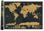 Procart Harta razuibila a lumii, limba engleza, stickere si accesorii incluse, 82.5 x 59.5 cm