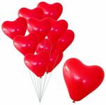 Procart Set 100 baloane inimioara rosie, latex, 30 cm