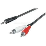 M-CAB 3.5mm 2x Rca Adap 0.5m Bk Cable M/m 3pin To Audio L/r (7200115) (7200115)