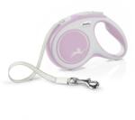 flexi New Comfort lesa automata cu banda pentru caini, roze, marimea M, 5 m