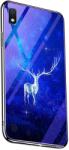 Lemontti Husa Lemontti Electroplated Edge Blue Light Glass Star Elk pentru Samsung Galaxy A30 (EDA00259905D)