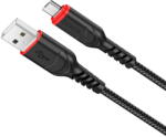 hoco. Cablu Date si Incarcare USB la MicroUSB HOCO X59 Victory, 1 m, 2.4A, Negru (cb/MicroU/Hoc/X59/1m/n/bl)