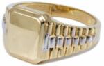 Ékszershop Bicolor szögletes arany pecsétgyűrű (1259441)