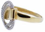 Ékszershop Sárga arany cirkónia köves női gyűrű (1150025)