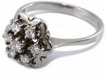 Ékszershop Fehérarany virág gyémánt köves gyűrű (1154148)