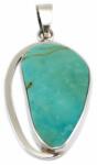 Ékszershop Áttört türkiz ezüst medál (2137752)