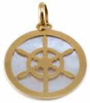 Ékszershop Gyöngyházas hajókerék arany medál (1234123)