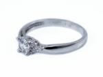 Ékszershop Köves fehérarany eljegyzési gyűrű (SZ29FA) - ekszershop - 135 660 Ft