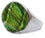 Ékszershop Zöld köves ezüst gyűrű (2062709)