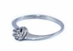 Ékszershop Köves fehérarany eljegyzési gyűrű (SZ39FA) - ekszershop - 64 600 Ft