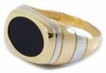 Ékszershop Bicolor arany férfi precsétgyűrű (1194394)