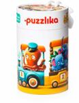 Puzzlika Puzzle din lemn, Cubika, Trenuletul vesel, 20 piese (S00051305_001w) Puzzle