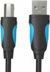 Vention VAS-A16-B100 USB Type-A apa - USB Type-B apa 2.0 Nyomtató kábel - Fekete/Kék (1m) (VAS-A16-B100)