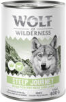 Wolf of Wilderness Wolf of Wilderness Adult 6 x 400 g - Steep Journey Pasăre cu miel