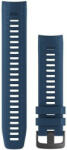 Garmin Curea Garmin Instinct Solar, silicon, albastru, catarama neagră