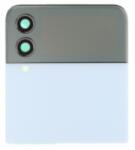 Samsung F721 Galaxy Z Flip4 felső előlap kamera lencsével és kicsi lcd kijelzővel kék OEM
