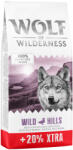 Wolf of Wilderness 14, 4kg Wolf of Wilderness Wild Hills kacsa - gabonamentes száraz kutyatáp 12 + 2, 4 kg ingyen akcióban