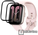  Xiaomi Amazfit Active, Okosóra flexibilis üvegfólia, Full cover, 2db, Fekete