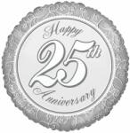 Conver 25. évfordulós fólia lufi, ezüst