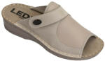 LEDI Anatomic LEDI Női bőr papucs 611/BE, bézs, halluxos, problémás lábformára is (ORH504422)