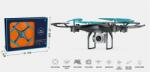 MalPlay Drona cu telecomanda, 4 elice, 3 viteze, rotire 360, 30 x 30 x 10, 5 cm, plastic, negru