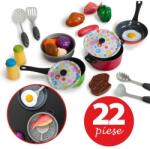 ProCart Set 22 accesorii bucatarie copii, alimente, condimente, oale, ustensile, multicolor Bucatarie copii