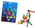 Procart Joc de constructie magnetic, tije cu magnet in capat, set 37 piese colorate Jucarii de constructii magnetice