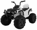  ATV electric Quad 2.4, 2 motoare, roti spuma EVA, alb