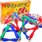 MalPlay Puzzle magnetic interactiv, 120 piese, plastic, multicolor Jucarii de constructii magnetice