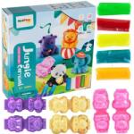 MalPlay Set de joaca cu plastilina, animale salbatice, 6 forme incluse, multicolor