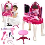 MalPlay Masuta de machiaj interactiva pentru fetite, 18 piese, plastic, roz