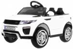  Masinuta electrica Range Rover, 12V, roti spuma EVA, 2 locuri, lumini LED, MP3, AUX, 103x63x58 cm, alb