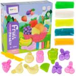 MalPlay Set de joaca cu plastilina, fructe, 10 forme incluse, multicolor