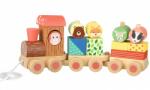 Orange Tree Toys Trenulet din lemn cu forme si animale, Orange Tree Toys (OTT08098)