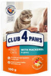 CLUB 4 PAWS teljesértékű prémium macskaeledel felnőtt macskáknak 100g makréla szósszal