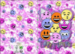  Emoji Smiles 3D pop-up üdvözlőkártya + boríték (ARJ059996D) - mesesajandek