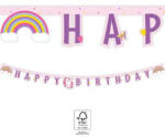  Unikornis Rainbow Colors Happy Birthday felirat FSC 2 m (PNN93764) - mesesajandek