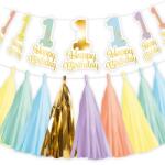  Első születésnap Rainbow dekoráció szett 2 részes (DPA9913415)