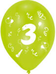  Happy Birthday 3 Ribbon léggömb, lufi 8 db-os 10 inch (25, 4cm) (DPA996577) - mesesajandek