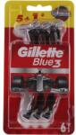 Gillette Set aparate de ras de unică folosință, 5+1 buc. - Gillette Blue III Red and White 6 buc