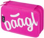 Baagl BAAGL Logo rózsaszín kétemeletes tolltartó