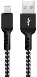 Maclean Cablu Lightning, 2.4A, transfer de date, 5V/2.4A, negru, 1m lungime, MCE472 (MCE472)