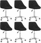 vidaXL 6 buc negru 3088676