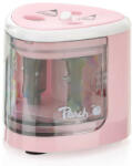 Peach PO102 - ascuțitoare electrică de creioane, 4xAA, blocare pentru copii, roz (511118)