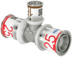 Uponor S-Press PLUS szűkített T-idom ötrétegű csőhöz, 25x16x25 mm (1070574)