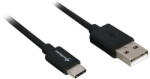 Sharkoon USB 2.0 A - USB C Adapter - black - 3m (4044951021635)